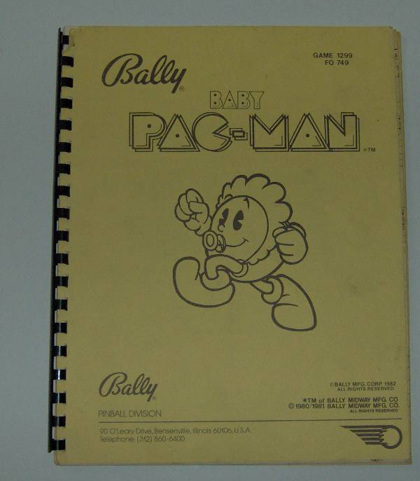 (image for) Bally Baby Pac-Man Manual
